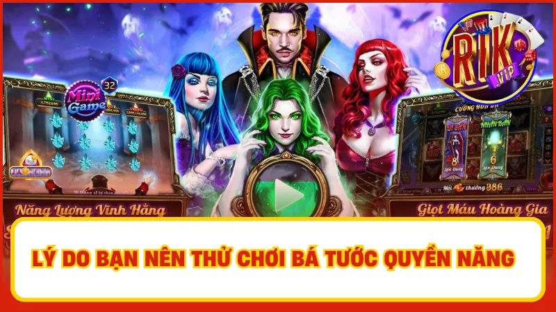 Bá Tước Quyền Năng – Slot Game Huyền Bí Cực Hot Rikvip 1 Giao diện sống động, đẹp mắt của slot game bá tước quyền năng Rikvip