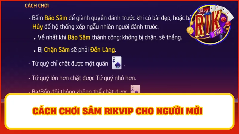 Sâm Rikvip – Game Bài Truyền Thống, Ăn Tiền Đầy Hấp Dẫn 3 Hướng dẫn chơi Sâm Rikvip cho người mới
